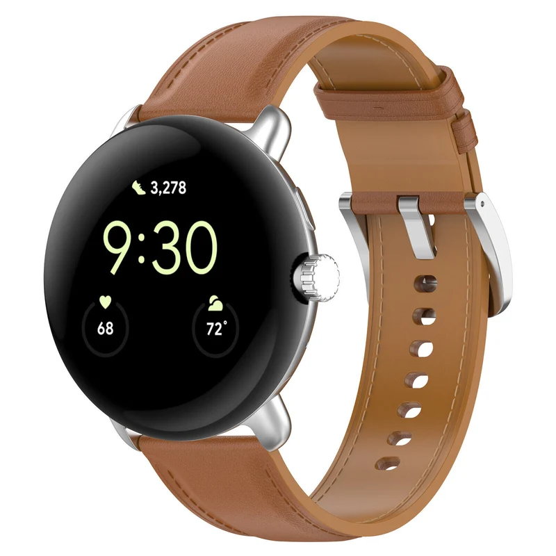 Google Pixel Watch 5 - 41mm Lederarmband (Braun)