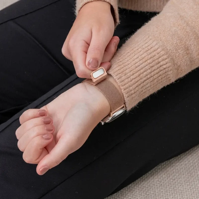 Google Pixel Watch 5 - 41mm Milanese Armband (Roségold)