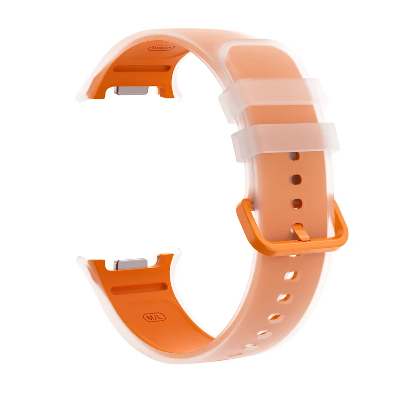Samsung Galaxy Watch 9 - 44mm Jelly Silkonarmband (Orange)
