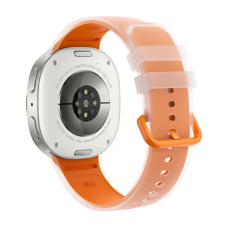 Samsung Galaxy Watch 9 - 40mm Jelly Silkonarmband (Orange)