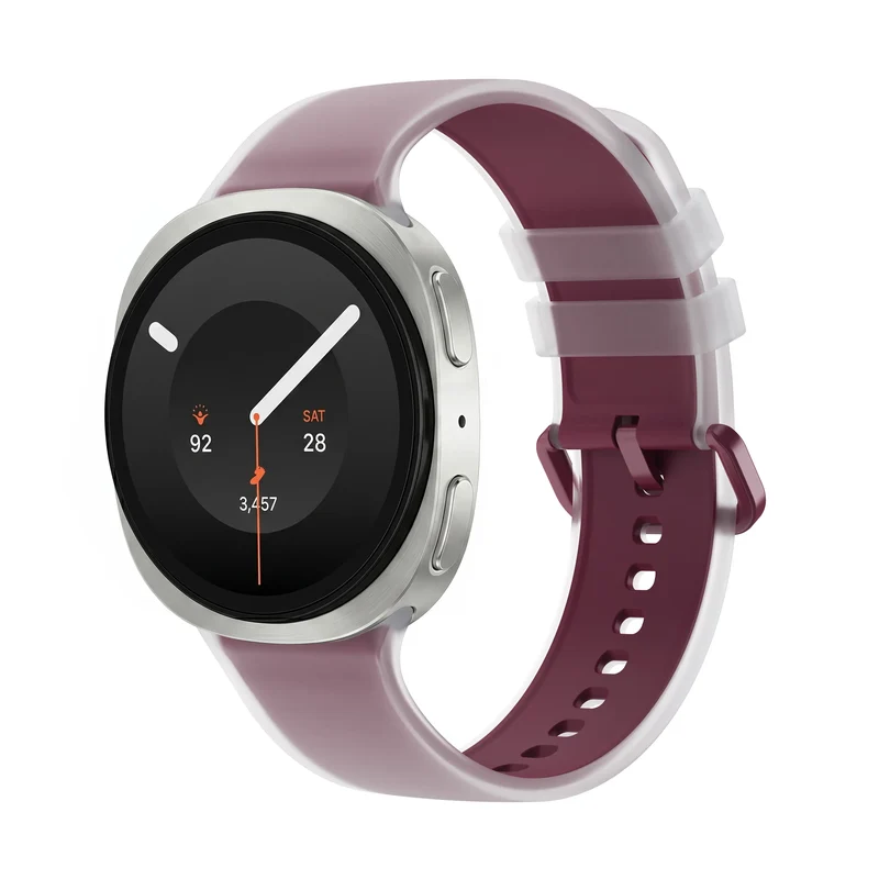 Samsung Galaxy Watch 9 - 40mm Jelly Silkonarmband (Weinrot)