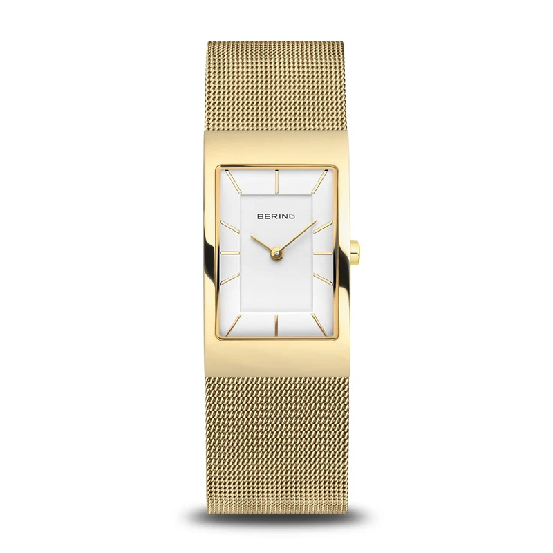 Bering Classic 10222-331-S Damenuhr Gold • Saphirglas • Milanaise-Armband