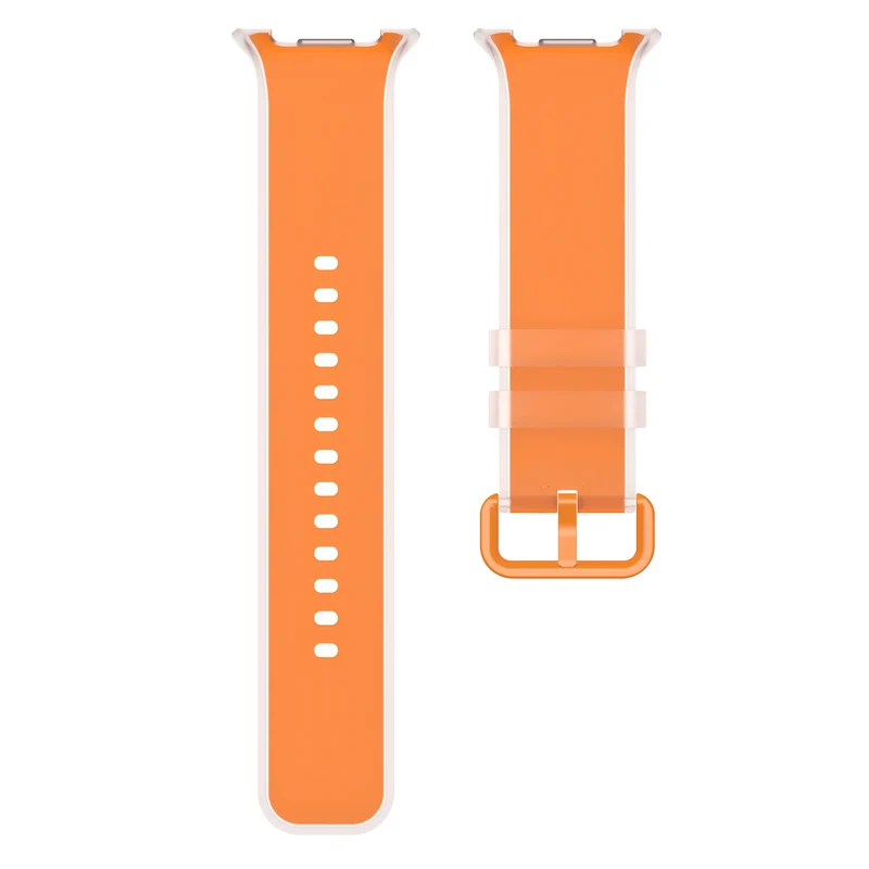 Samsung Galaxy Watch 8 - 44mm Jelly Silkonarmband (Orange)