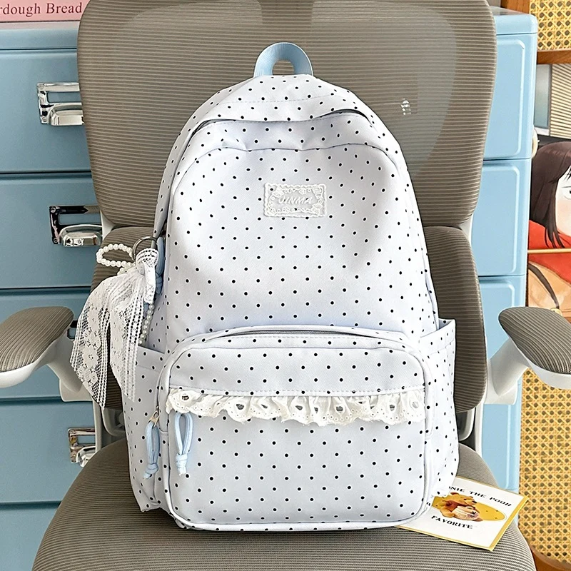 Charmanter Punkten Schul Rucksack Karnz