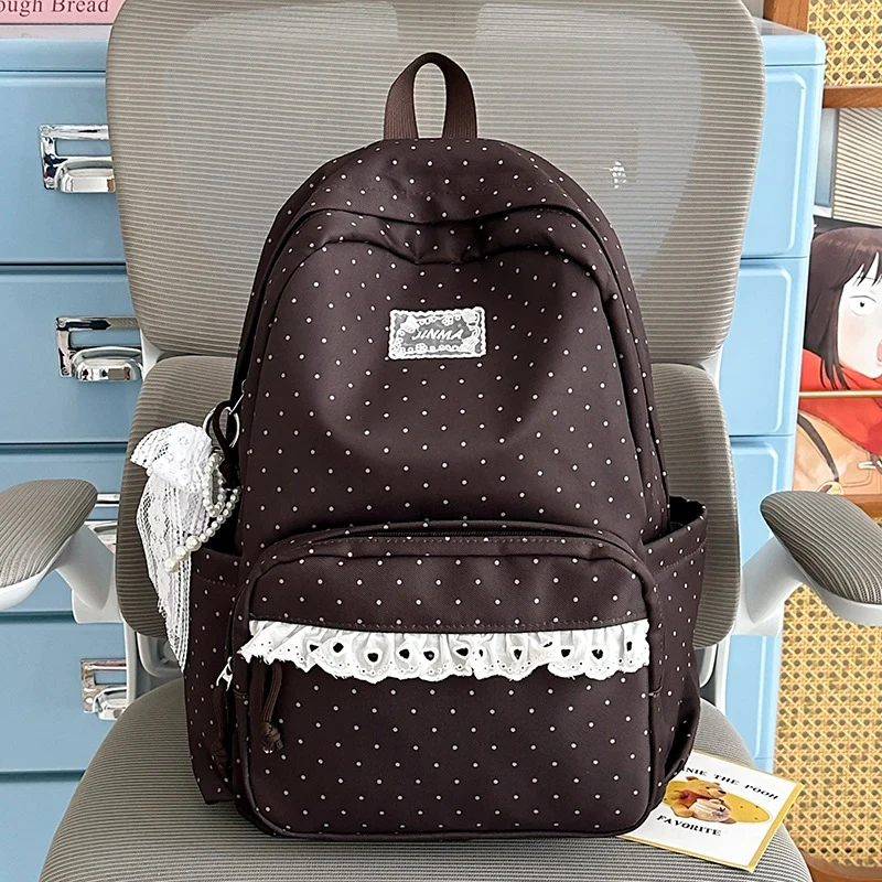 Charmanter Punkten Schul Rucksack Karnz