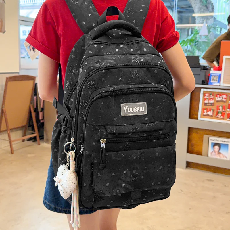 Charmanter Blumendruck Rucksack Karnz