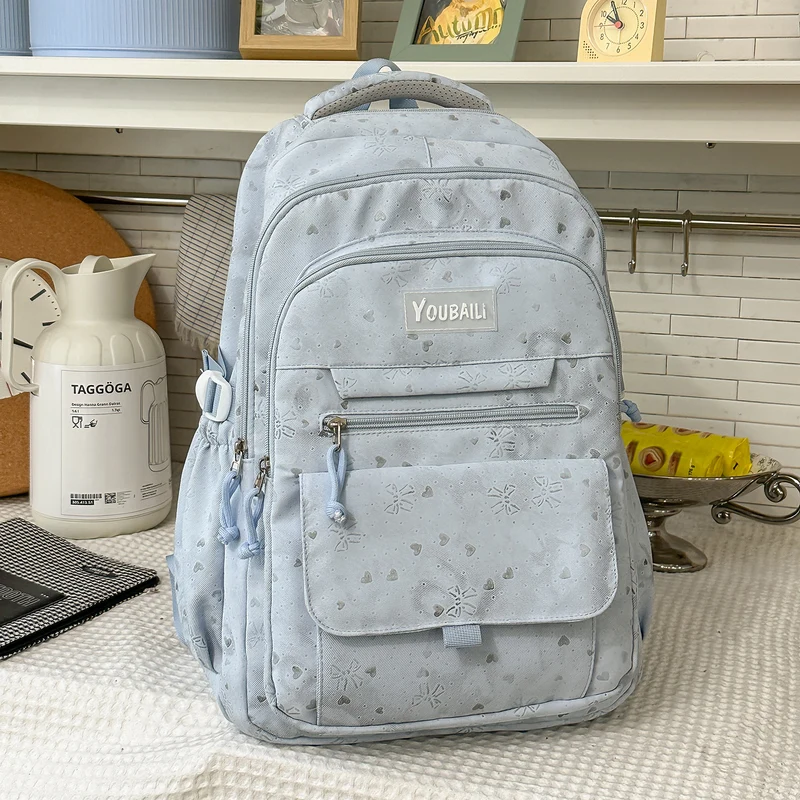 Charmanter Blumendruck Rucksack Karnz