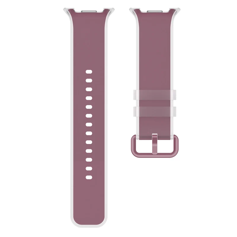 Samsung Galaxy Watch 8 - 44mm Jelly Silkonarmband (Weinrot)