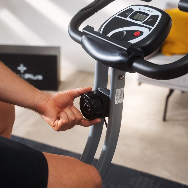 Klappbarer Heimtrainer (S-Bike) mit Rückenlehne