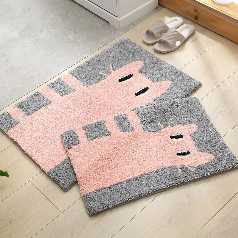 Kat-themed weiche absorbierende Türmatte für Zuhause