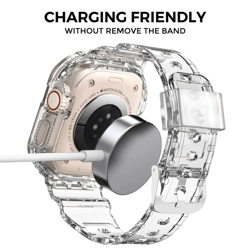 Flexibel Apple Watch Ultra / Apple Watch Ultra 2 Silikon Hülle