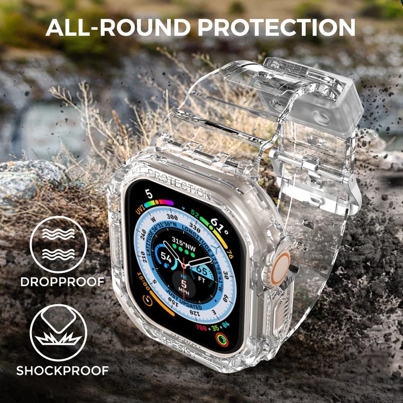 Flexibel Apple Watch Ultra / Apple Watch Ultra 2 Silikon Hülle