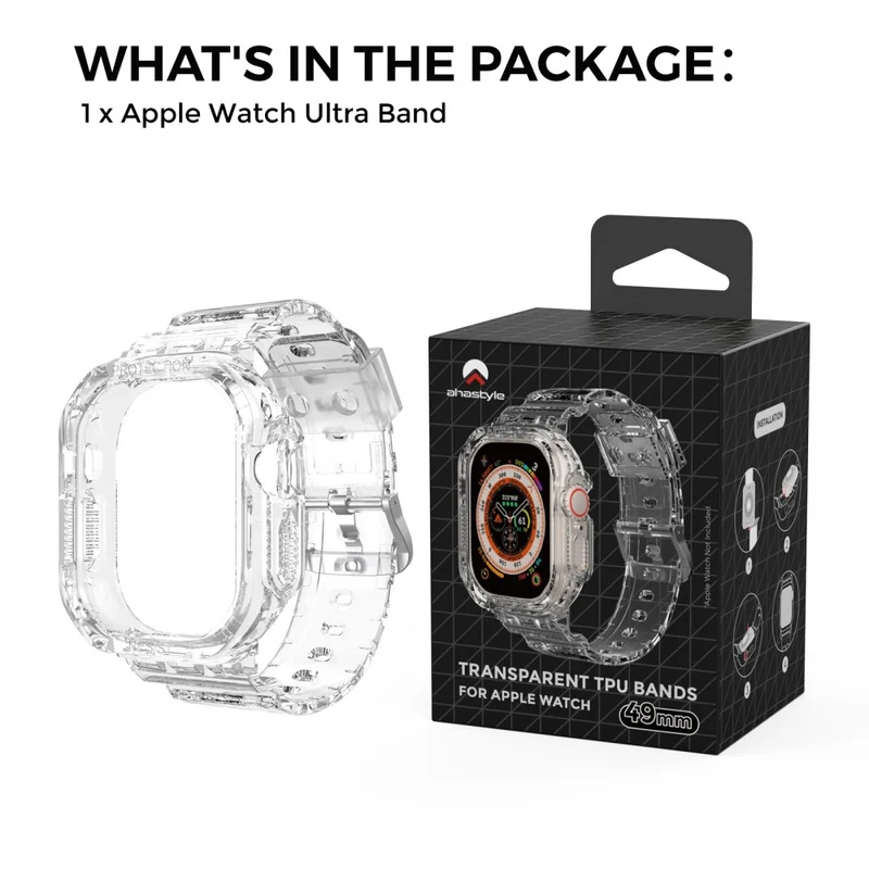 Flexibel Apple Watch Ultra / Apple Watch Ultra 2 Silikon Hülle