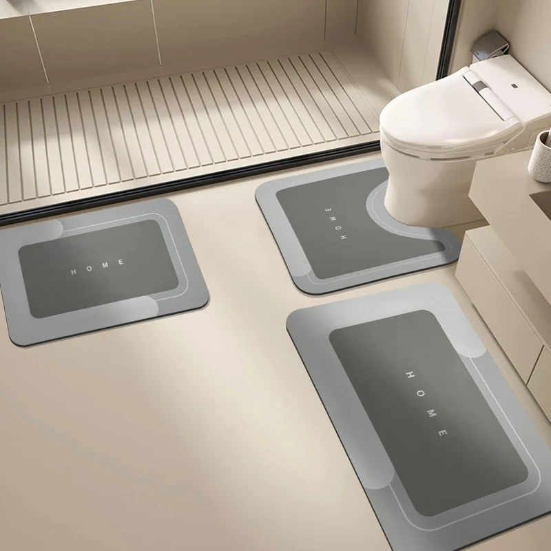Stylisches Badezimmermatten-Set