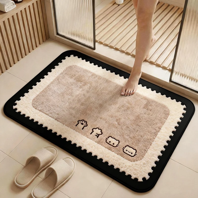 Plüsch-Memory-Schaum-Badematte