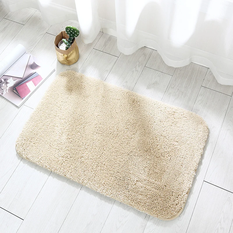 Absorbierender Plüsch-Badevorleger für das Badezimmer