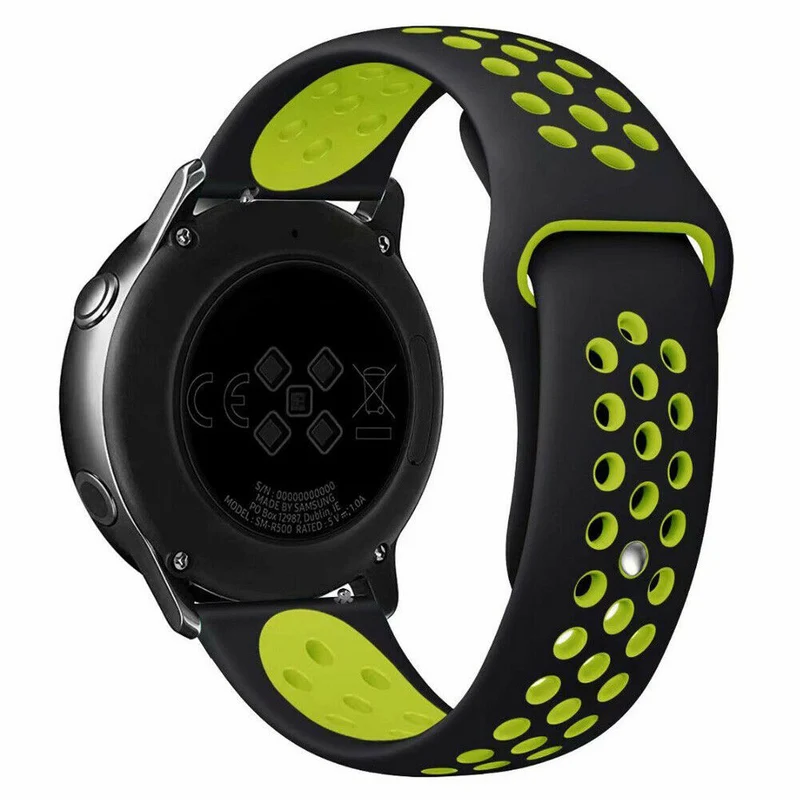Zenwatch Venice Pro Sportarmband (Schwarz/Gelb)