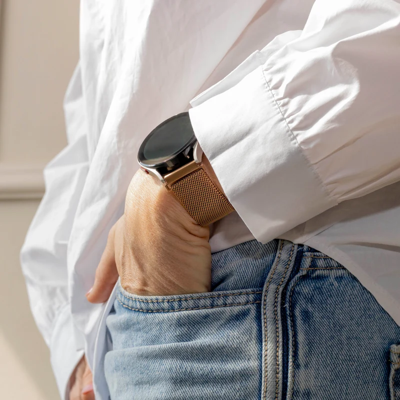 Zenwatch Venice Pro Milanese Armband (Roségold)