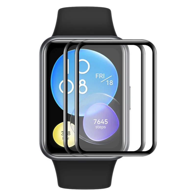 2stück Huawei Watch Fit Special Edition Silikon 3D Gekrümmt Displayschutz