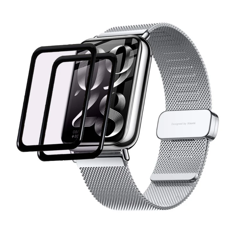 2stück Xiaomi Smart Band 8 Pro Silikon HD Displayschutz