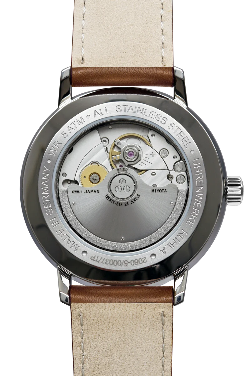 Bauhaus Dessau 2060-5 Herren Armbanduhr • Automatik mit Gangreserveanzeige • Made in Germany