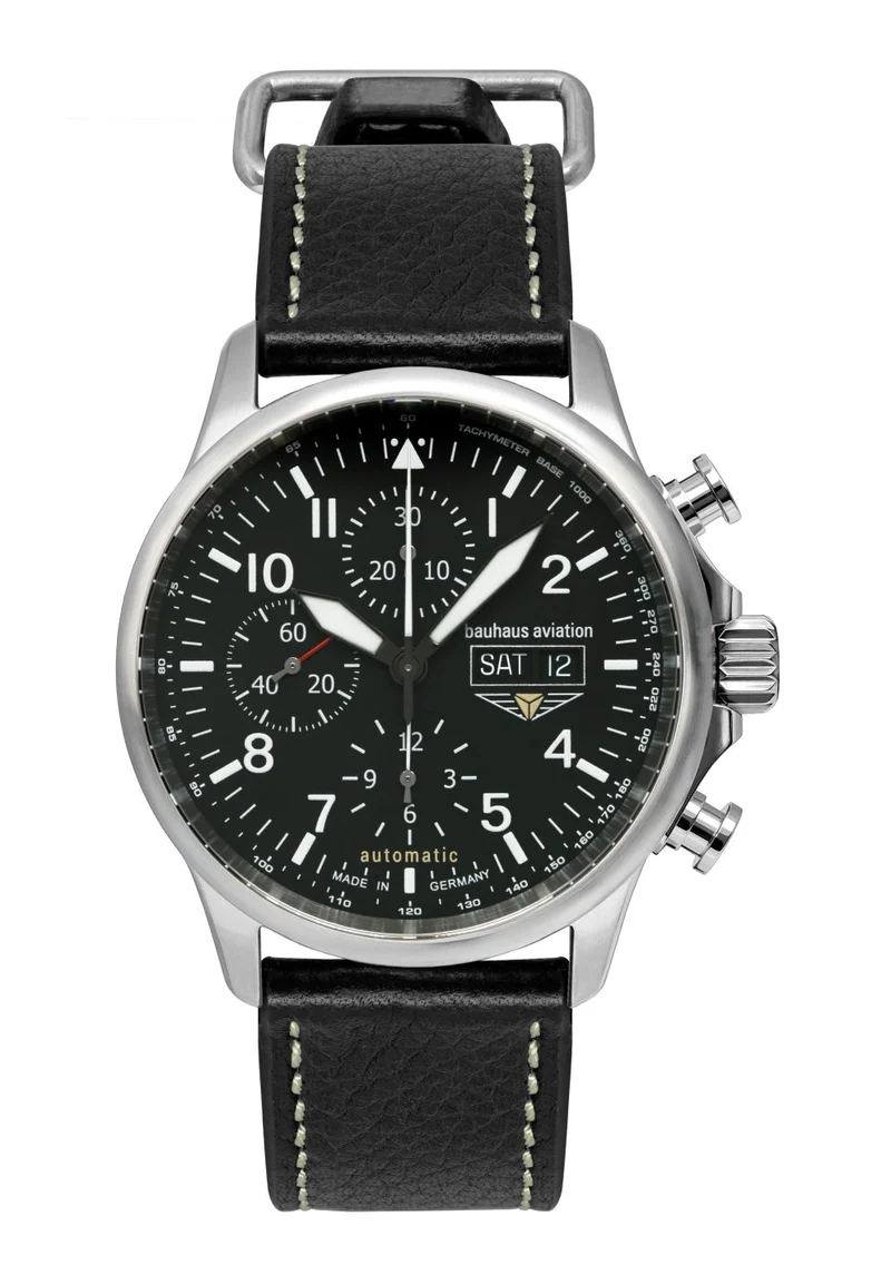 Bauhaus Aviation Tornado 2724-2 Herren Automatik-Chronograph • Saphirglas • Sellita SW500