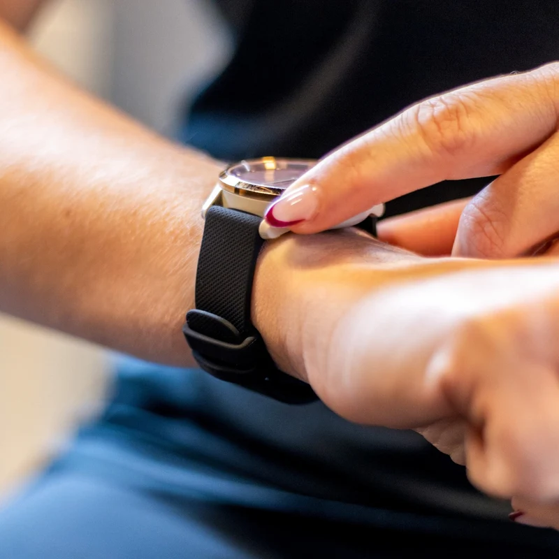 Zenwatch Venice Pro Silikonarmband (Schwarz)