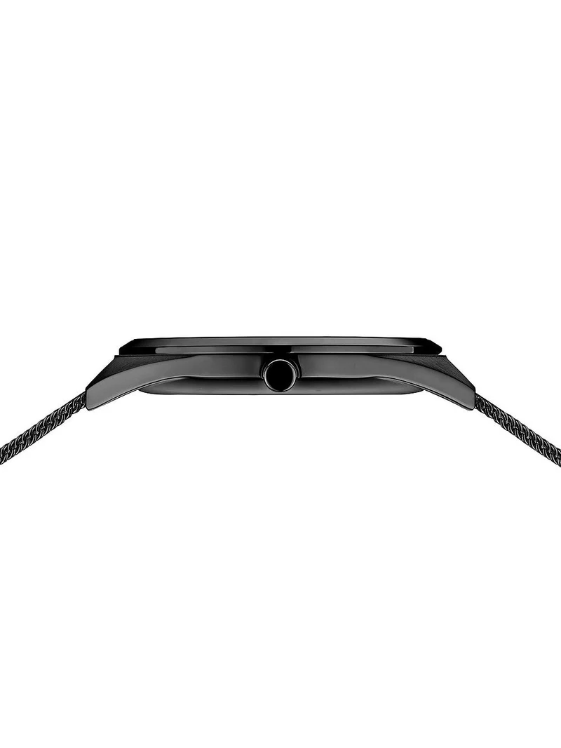 BERING Ultra Slim 17140-227 Herrenuhr Schwarz • Saphirglas • Schlankes Milanaise-Design