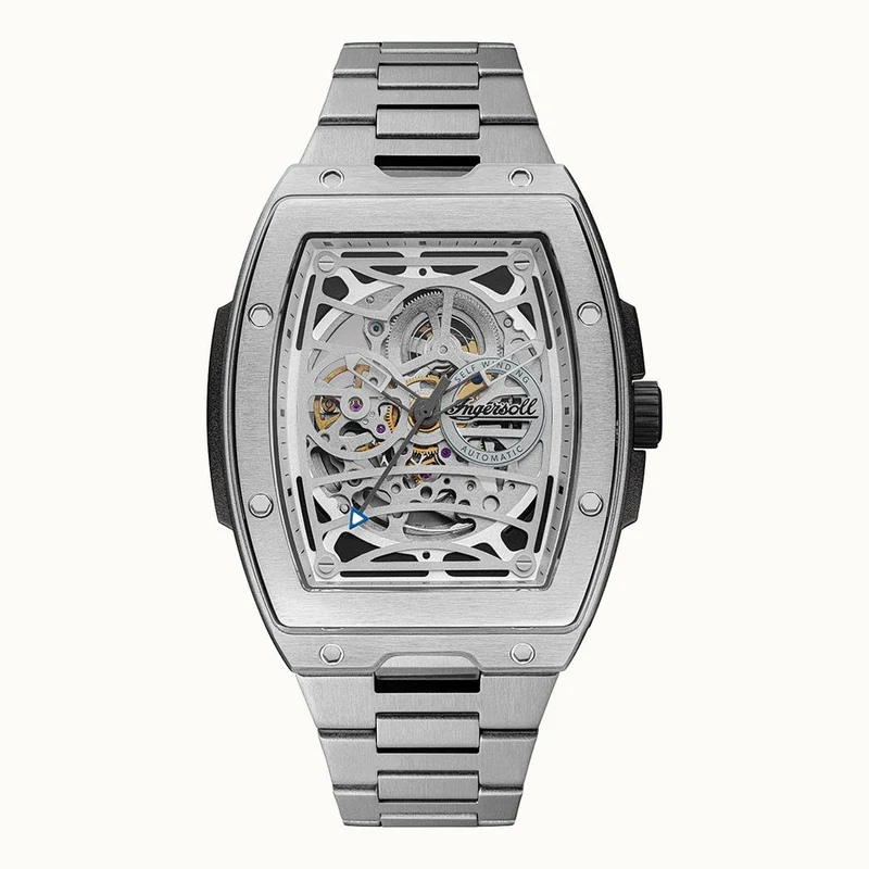 Ingersoll 1892 The Challenger I12310 Herren Armbanduhr Silber • Automatikwerk • Mineralglas