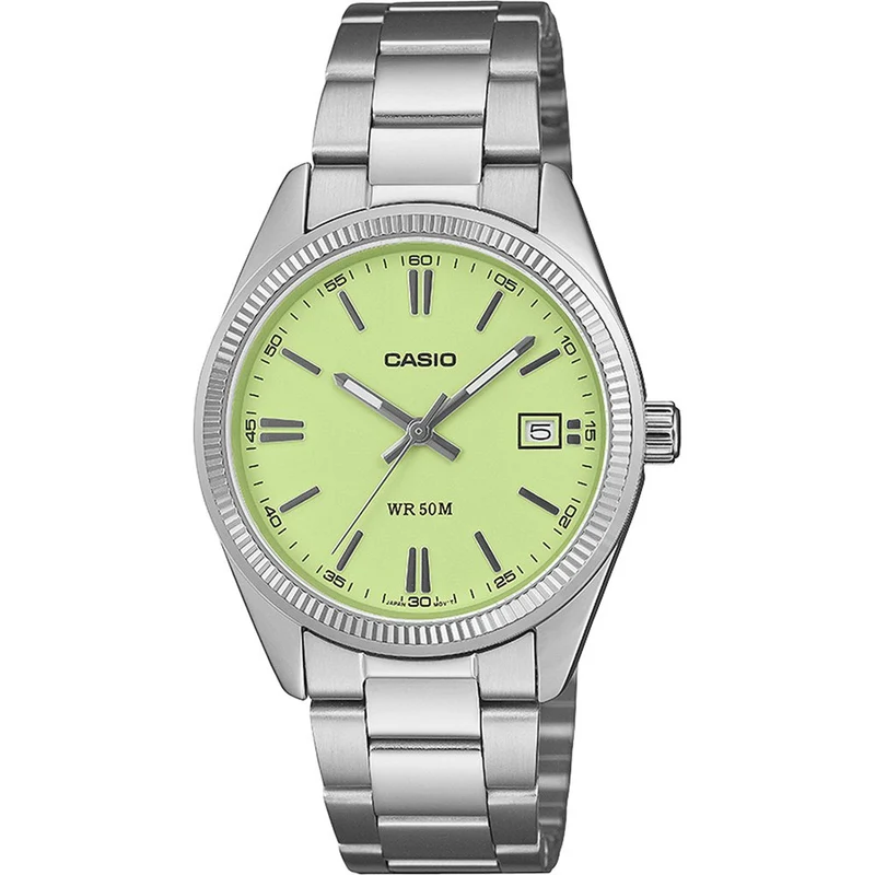 Casio Timeless UTP-1302PD-3A2VEF Armbanduhr Grün • Mineralglas • 50 m Wasserdicht