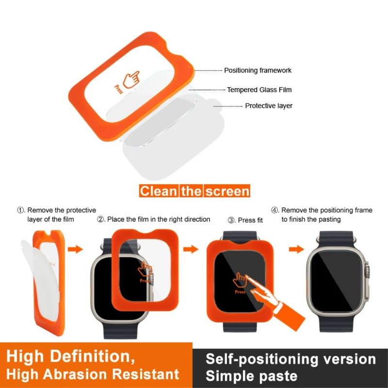 Apple Watch Ultra / Apple Watch Ultra 2 Glas Universell Displayschutz