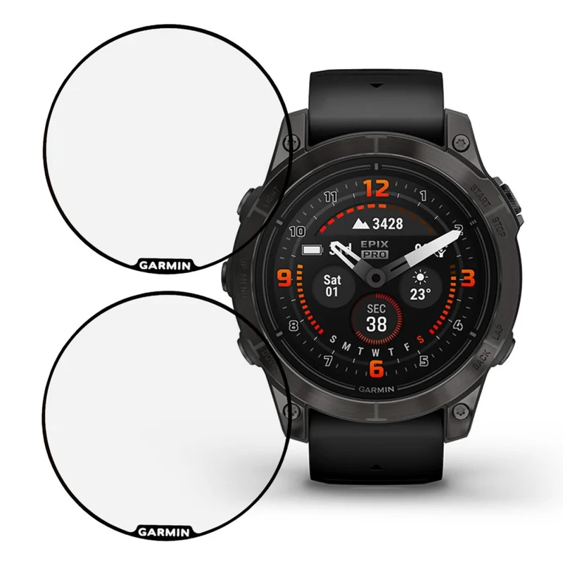 2stück Garmin Epix Pro (Gen 2) 47mm Silikon Displayschutz