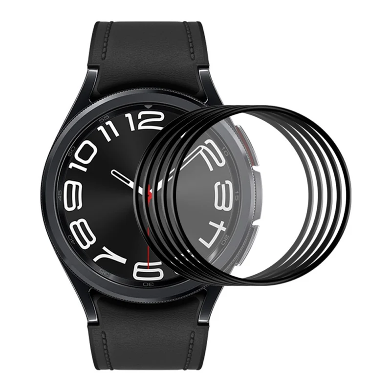 5stück Samsung Galaxy Watch 6 Classic (43mm) Silikon Displayschutz