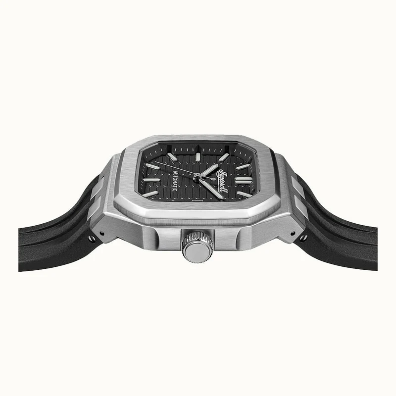 Ingersoll 1892 The Yield I17803 Herren Armbanduhr Schwarz • Automatikwerk • Leuchtzeiger mit Datumsanzeige