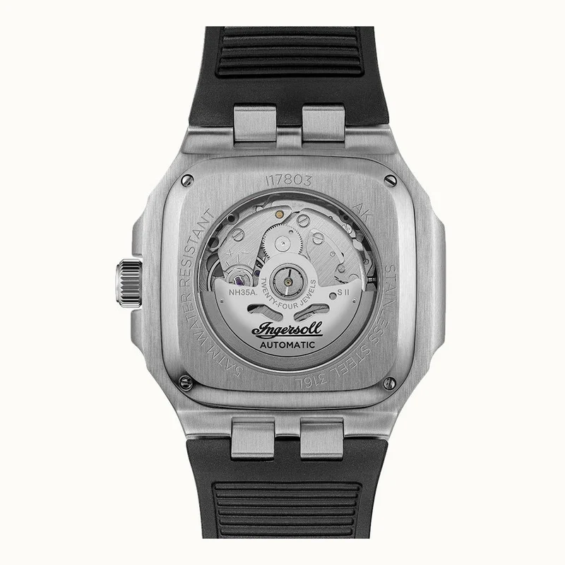 Ingersoll 1892 The Yield I17803 Herren Armbanduhr Schwarz • Automatikwerk • Leuchtzeiger mit Datumsanzeige