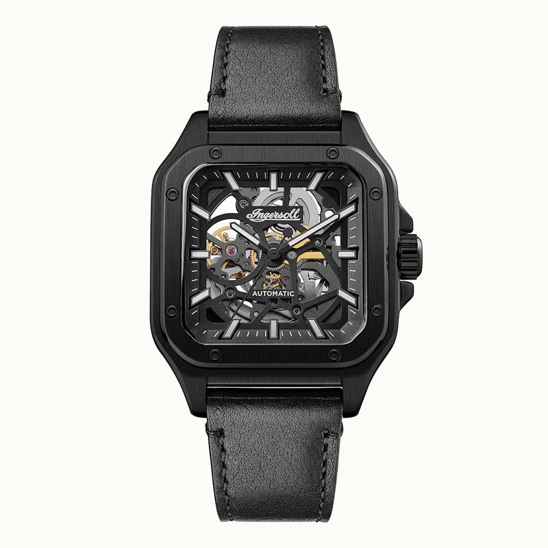 Ingersoll 1892 Ollie I14504 Herren Armbanduhr Schwarz • Automatikwerk • Mineralglas