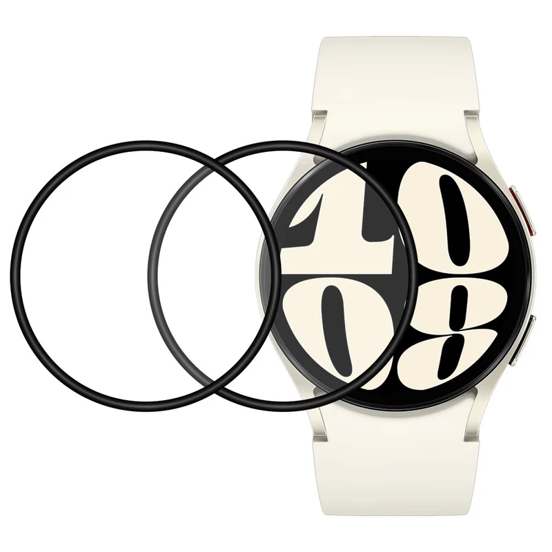 2stück Samsung Galaxy Watch 6 (40mm) Silikon HD Displayschutz