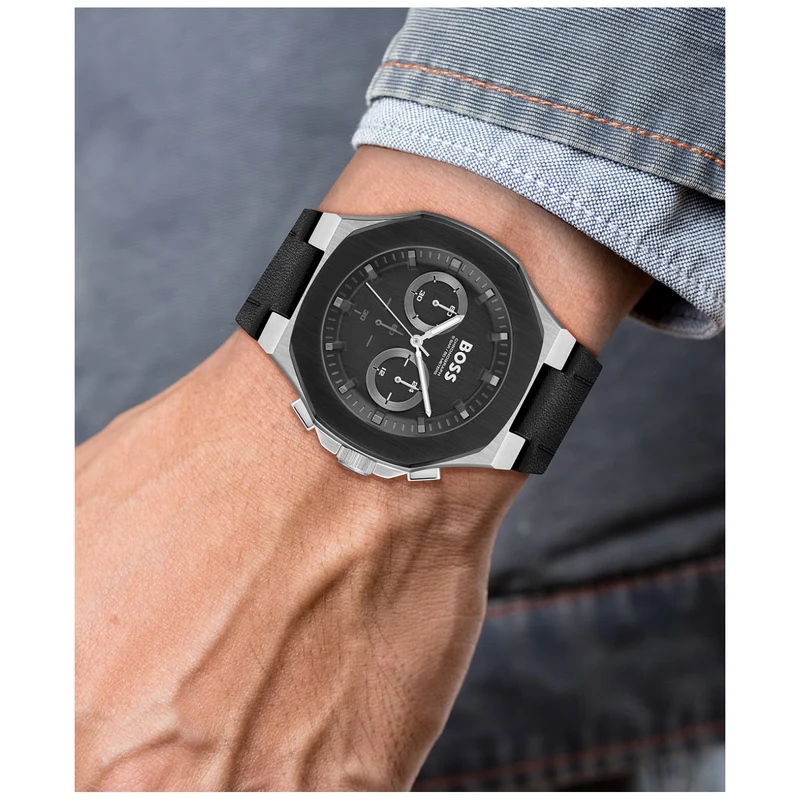 BOSS Taper 1514085 Herren Armbanduhr Schwarz • Quarz-Chronograph • Mineralglas