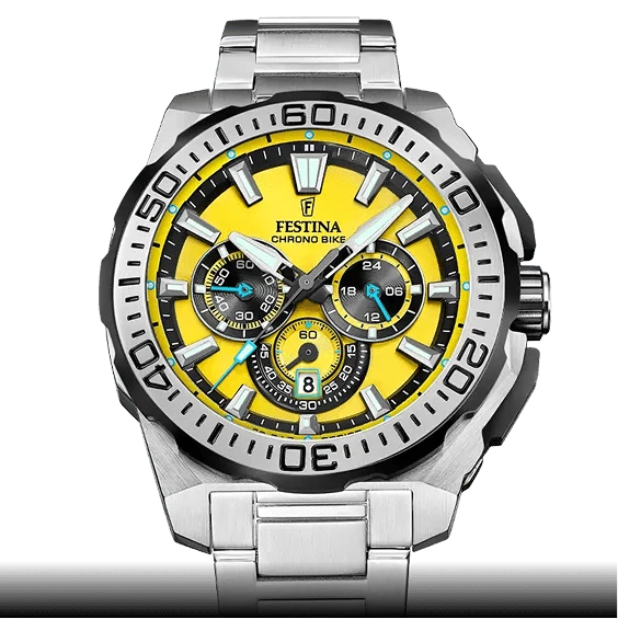 Festina Chrono Bike F20724/1 Herren Armbanduhr Silber • Chronograph • 20 ATM Wasserdicht