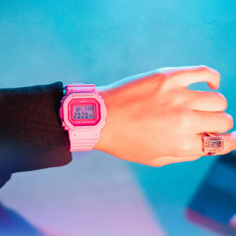 Casio G-Shock GMD-S5610PP-4ER Damen Armbanduhr Pink • Biobasiertes Resin • Stoßfest bis 20 bar