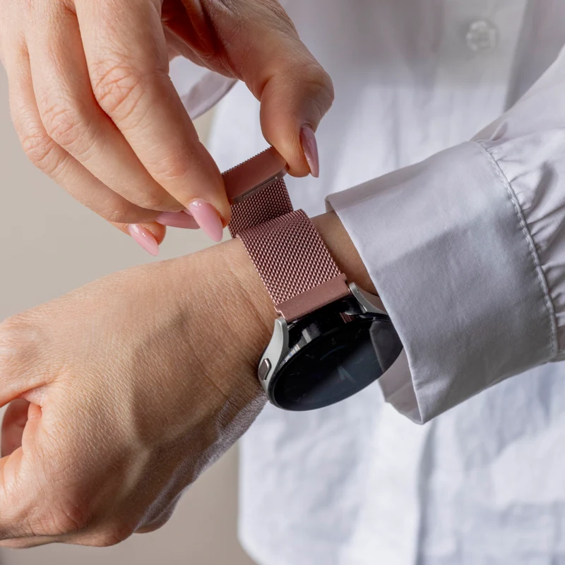 Zenwatch Venice Pro Milanese Armband (Rosa)