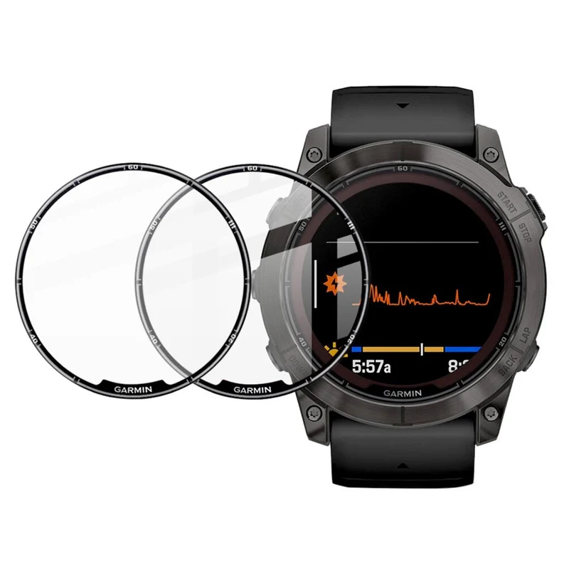 2stück Garmin Fenix 7S Pro Silikon Displayschutz