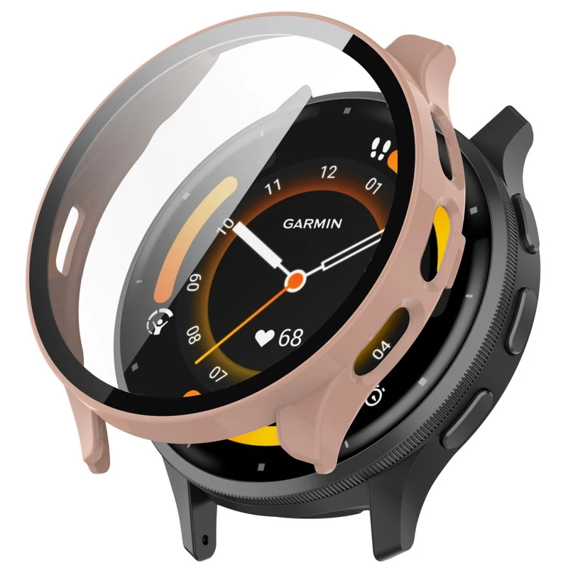 Auffallend Modisch Garmin Venu 3 Hülle mit Displayschutz in Glas und Plastik
