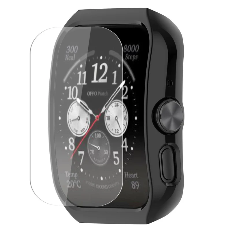 Flexibel Oppo Watch 4 Pro / Oppo Watch 3 Pro Universell Hülle mit Displayschutz in Silikon