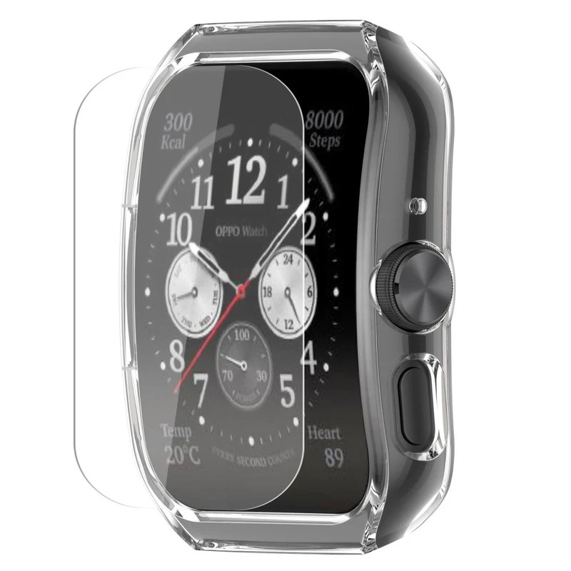 Flexibel Oppo Watch 4 Pro / Oppo Watch 3 Pro Universell Hülle mit Displayschutz in Silikon