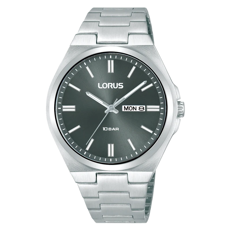 Lorus Sports RH393AX9 Herren Armbanduhr Dunkelgrau • Mineralglas • 10 bar wasserdicht