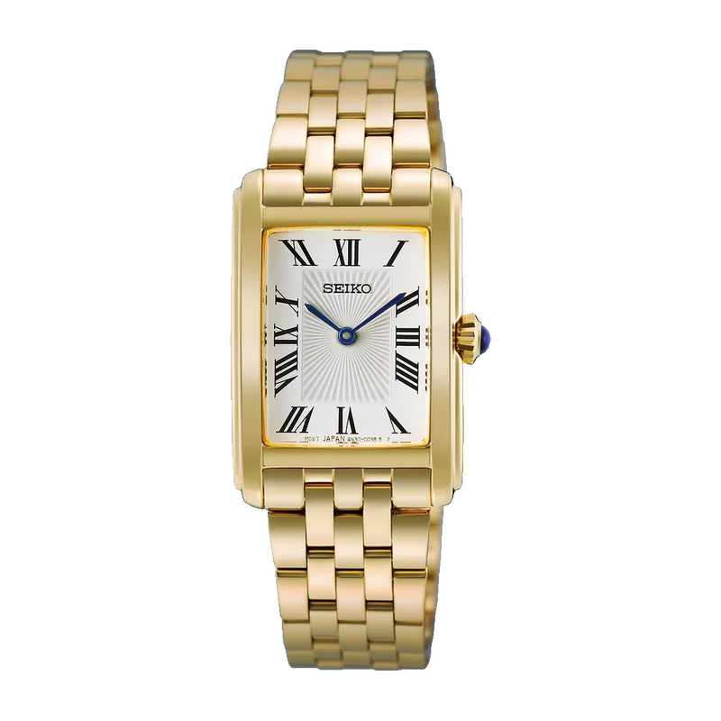 Seiko HGG001P1 Damen Armbanduhr Goldfarben • Hardlex-Glas • Quarzwerk