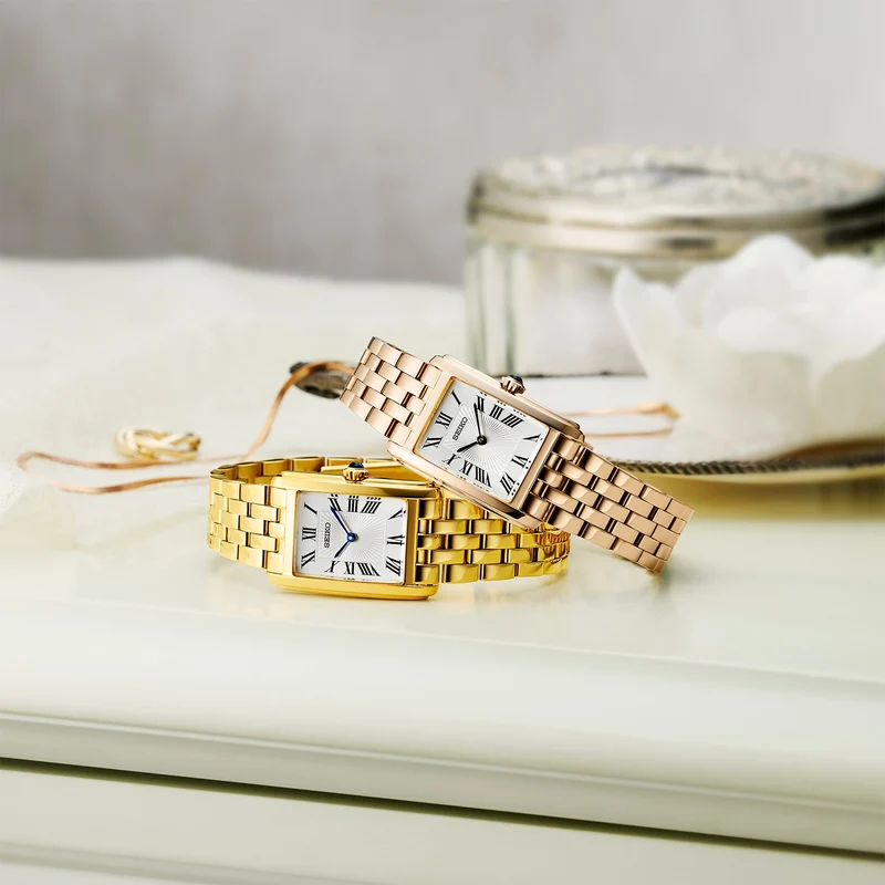 Seiko HGG001P1 Damen Armbanduhr Goldfarben • Hardlex-Glas • Quarzwerk