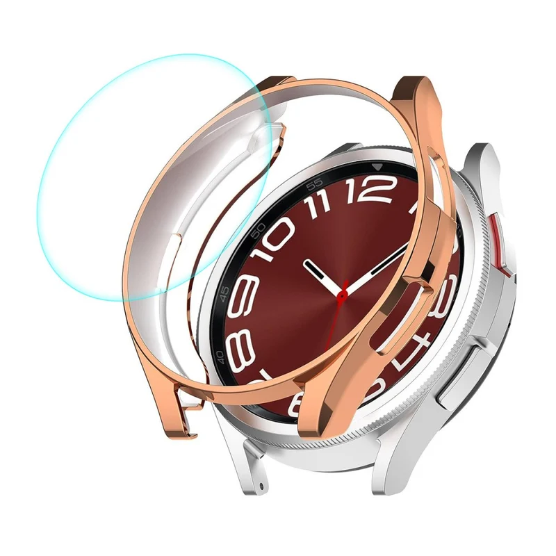Großartig Samsung Galaxy Watch 6 Classic (47mm) Hülle mit Displayschutz in Glas und Plastik