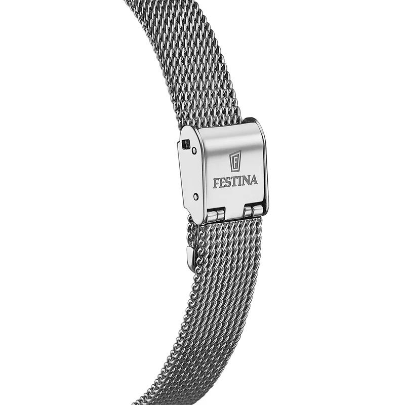 Festina Mademoiselle F20494/9 Damen Armbanduhr Mehrfarbig • Swarovski Kristallbesatz • Edelstahl-Milanaise-Armband